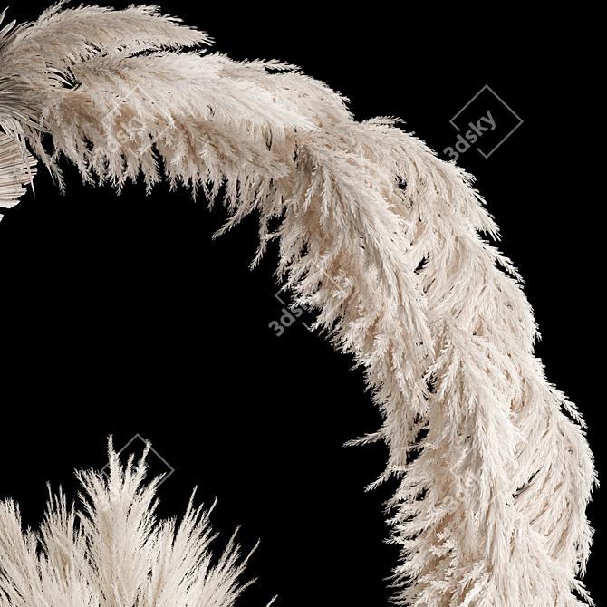 Pampas Palm Wedding Arch 3D model image 4