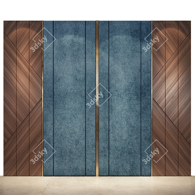 Translated Description (if needed): Стеновая панель легко редактируется.

Customizable Wood Metal Panel 3D model image 1