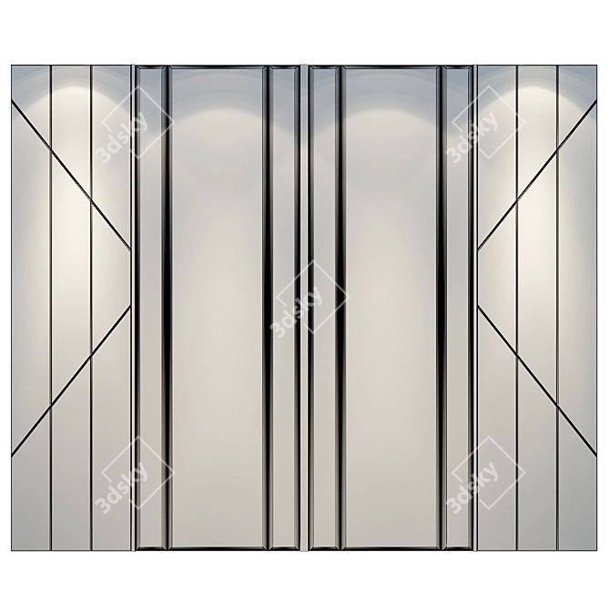 Translated Description (if needed): Стеновая панель легко редактируется.

Customizable Wood Metal Panel 3D model image 2
