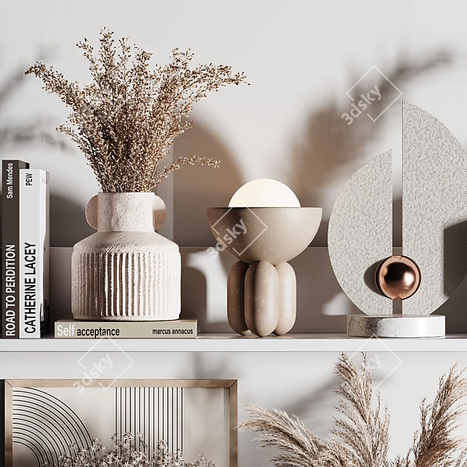 Elegant Decor Set for Interiors 3D model image 2