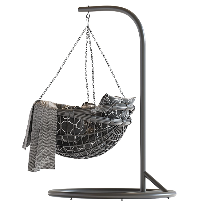 Vinotti Makadamia Hanging Swing Chair 3D model image 4