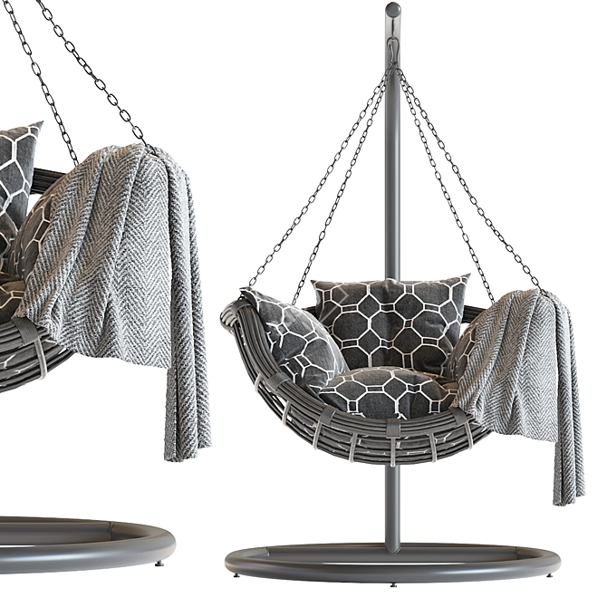 Vinotti Makadamia Hanging Swing Chair 3D model image 5