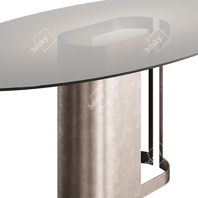 Modern Elegance: Swansea Dining Table 3D model image 2