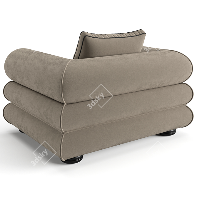 Luxury Eichholtz Coachella Armchair 3D model image 4