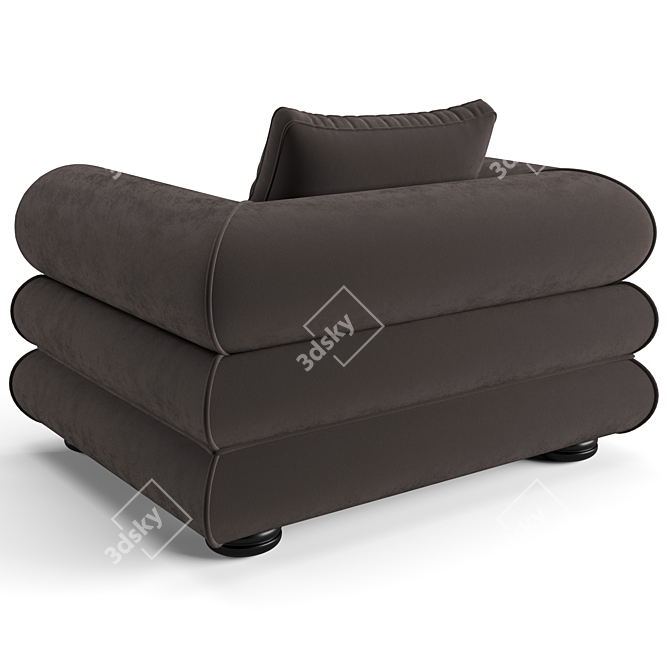 Luxury Eichholtz Coachella Armchair 3D model image 5