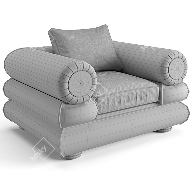 Luxury Eichholtz Coachella Armchair 3D model image 6