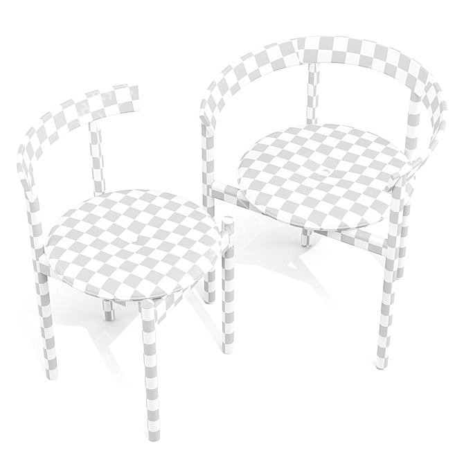 Herman Miller Comma Dining Chairs 3D model image 14