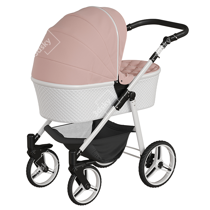 Venicci Pure Rose Stroller 3D model image 2