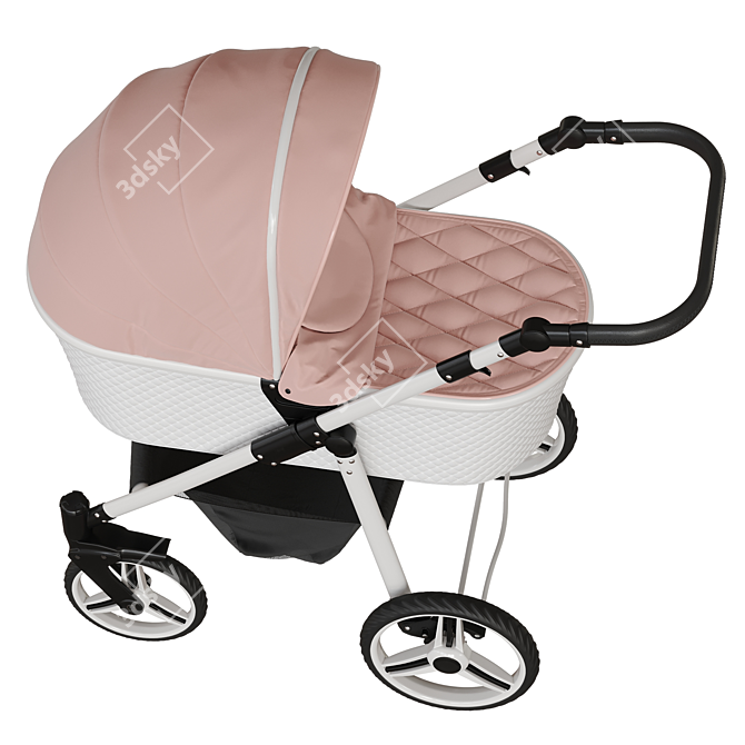 Venicci Pure Rose Stroller 3D model image 3