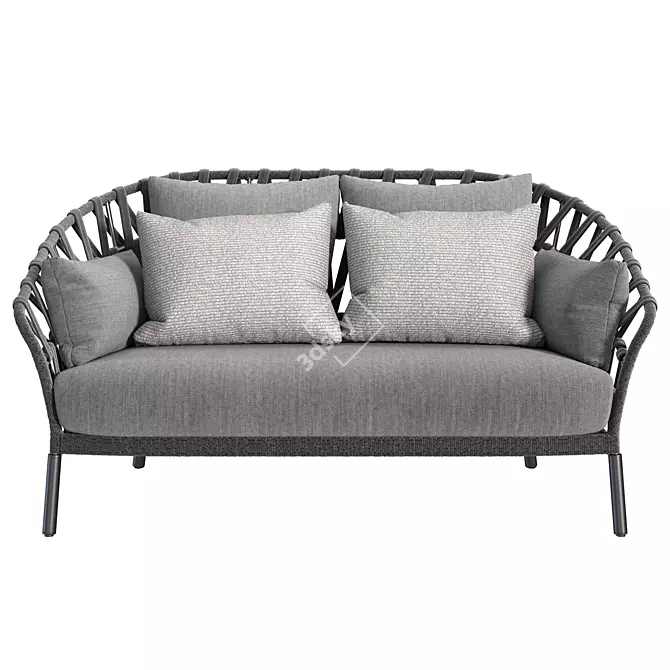 Emma Cross Outdoor Sofa Varaschin 3D model image 2