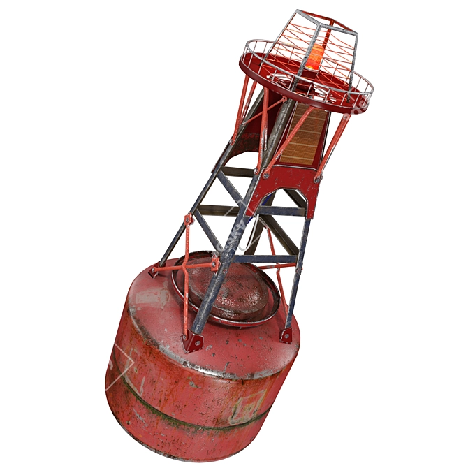 Marine Navigation Buoy 3D Model 3D model image 4