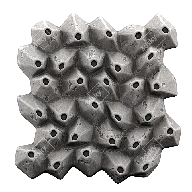 Smooth Coral Panel 3D Model 3D model image 1