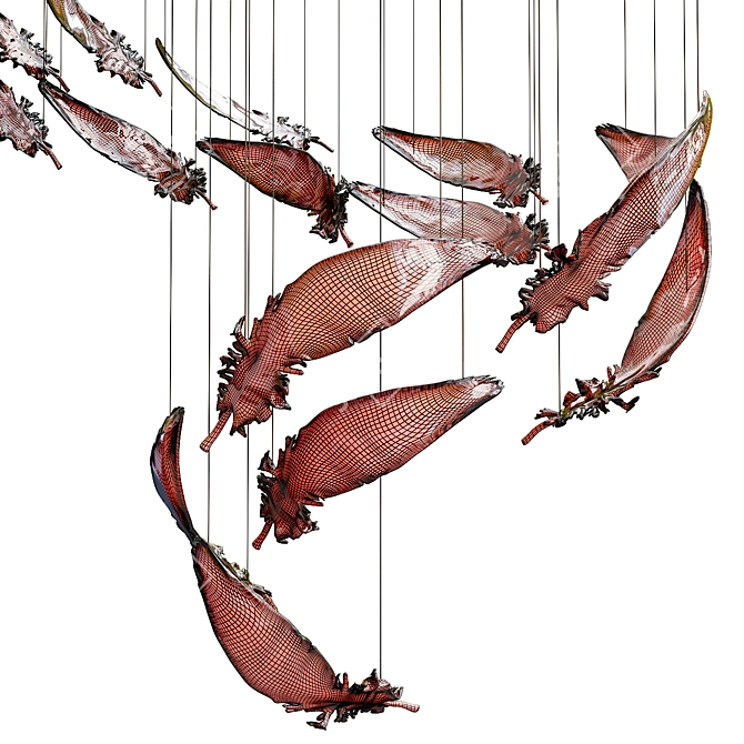 Ethereal Contour Chandelier 3D model image 6