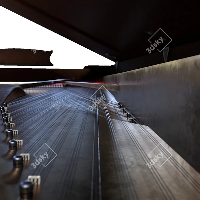 Steinway Antique Piano 2015 Vray 3D model image 5
