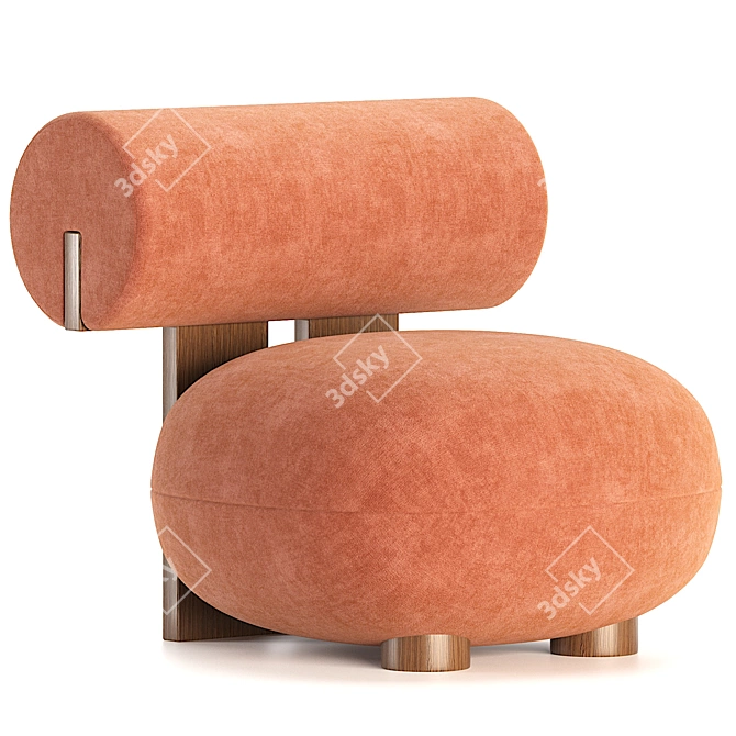 Nor11 HIPPO Lounge Chair: Modern, 3D-Friendly 3D model image 3