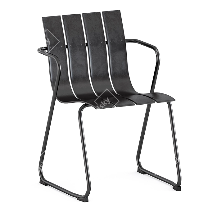 Mid-century Modern Ocean Chair for Stylish Homes 3D model image 3