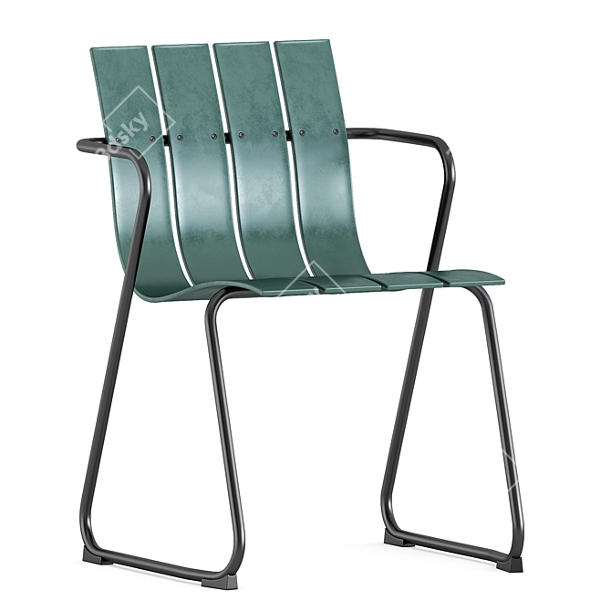 Mid-century Modern Ocean Chair for Stylish Homes 3D model image 4