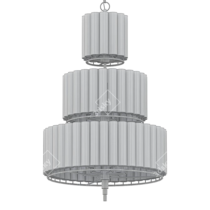 Elegant Medium Chandelier Statement Piece 3D model image 2