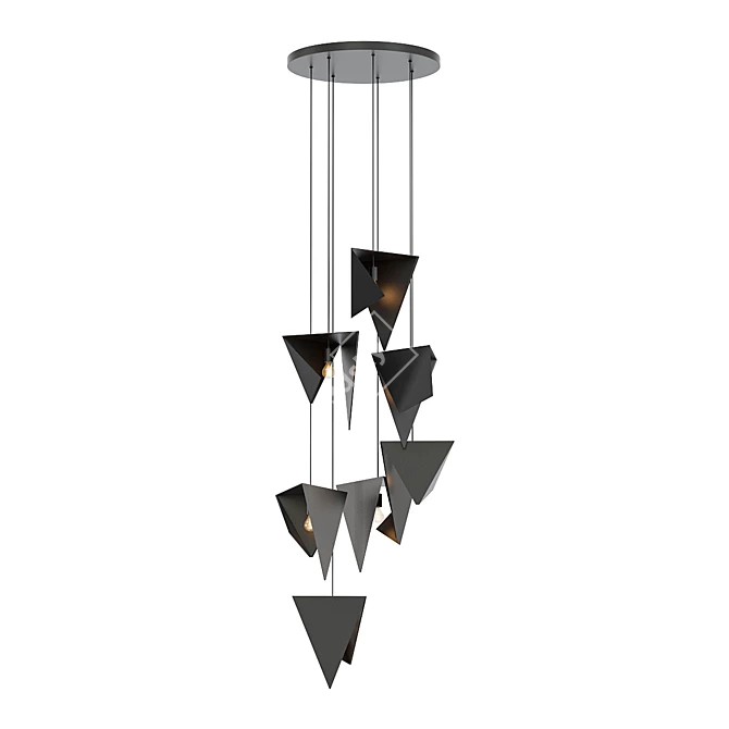 Black Bird Chandelier 7-Light 3D model image 2