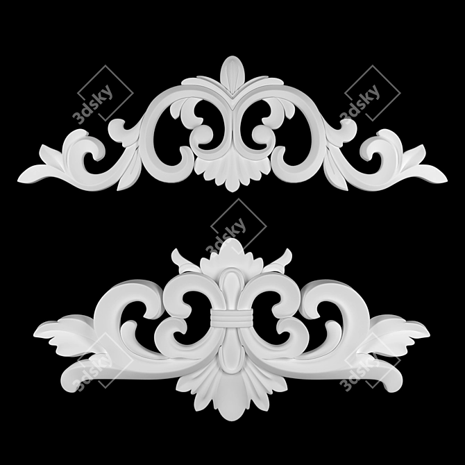Vibrant 3D Ornament Design Kit 3D model image 2