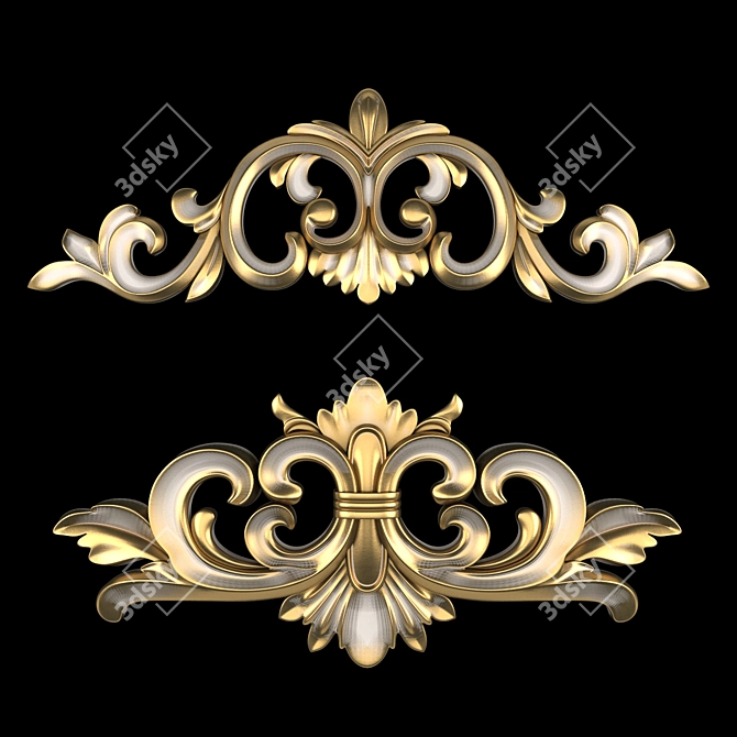 Vibrant 3D Ornament Design Kit 3D model image 3