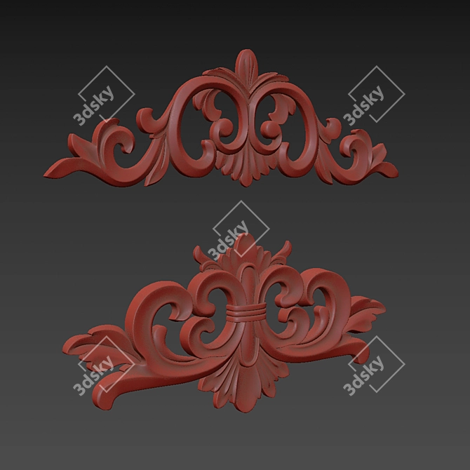 Vibrant 3D Ornament Design Kit 3D model image 6