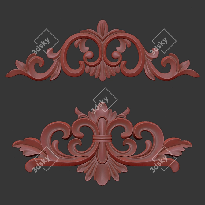 Vibrant 3D Ornament Design Kit 3D model image 7