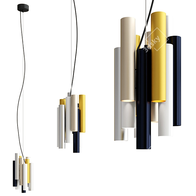 TOOT LED Pendant Lamp Rashid 3D model image 1