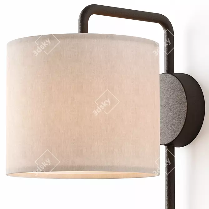 Vintage Style Plug-in Wall Sconce 3D model image 2