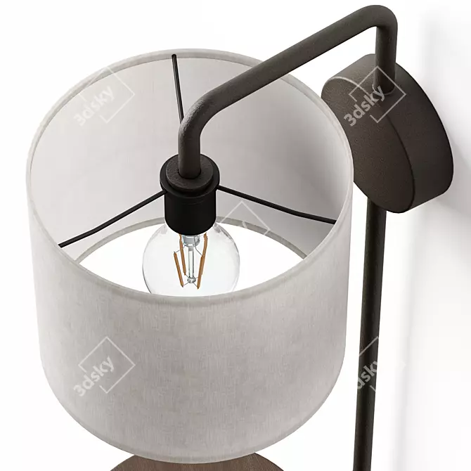 Vintage Style Plug-in Wall Sconce 3D model image 4