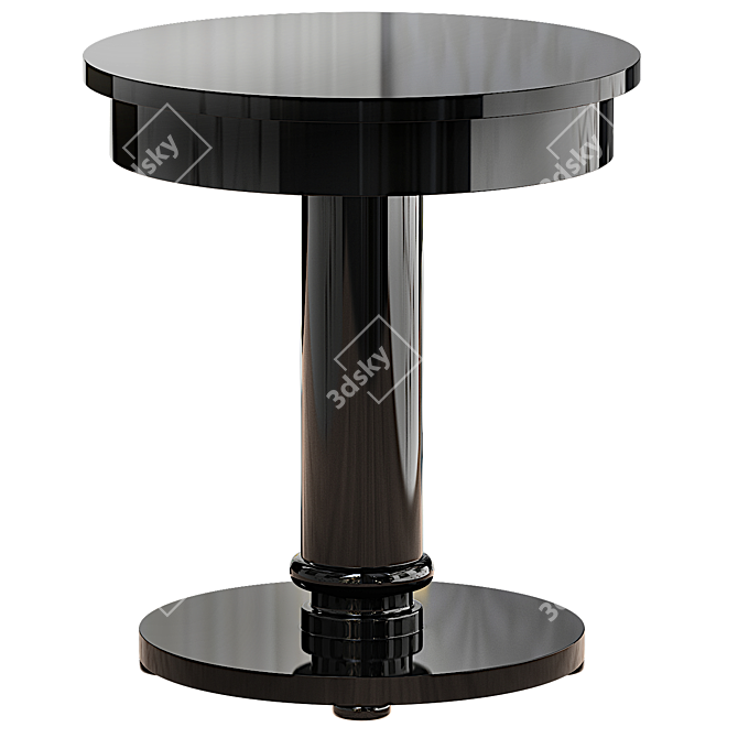  Bespoke Art Deco Round Table 3D model image 1