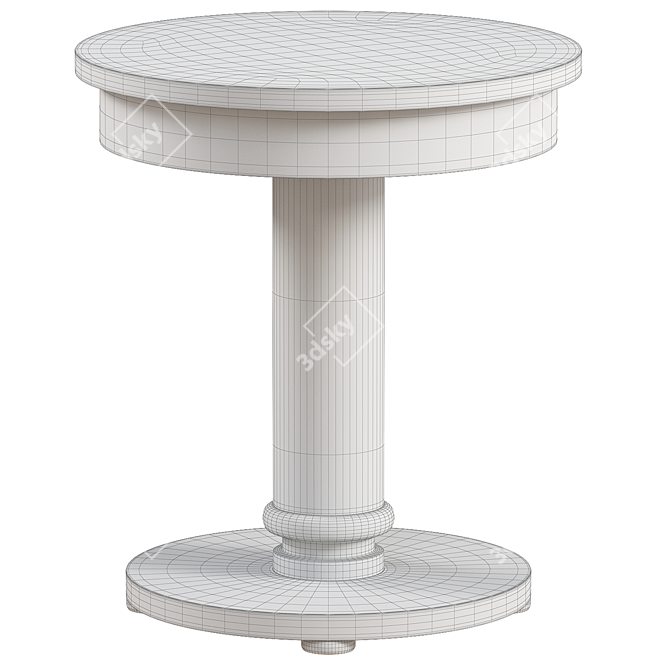  Bespoke Art Deco Round Table 3D model image 2