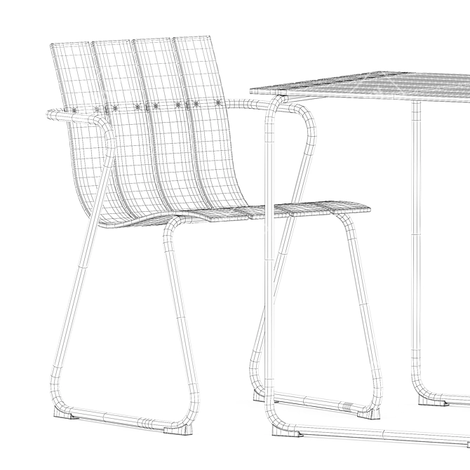 Ocean Collection Furniture Set 3D model image 5