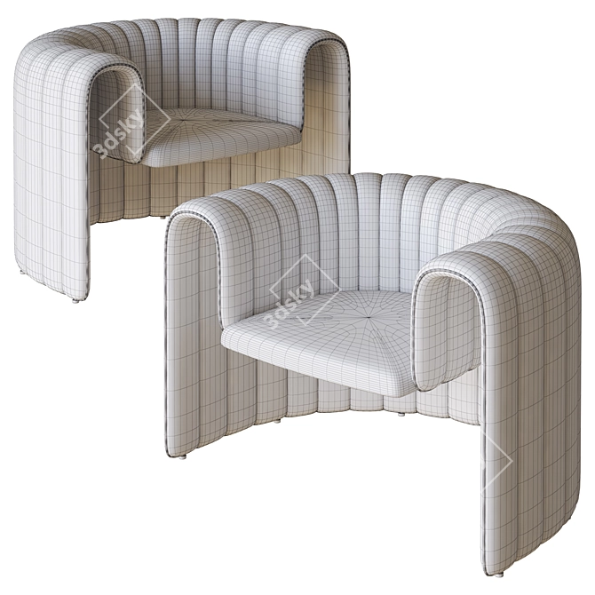 Title: Sancal Remnant Armchair 3D Model 3D model image 3