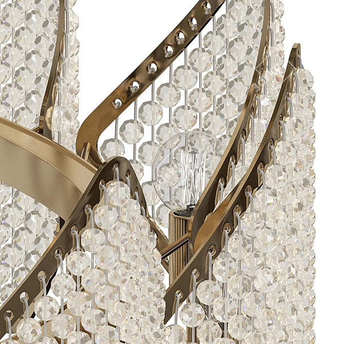 Epica Crystal Art Deco Chandelier 3D model image 2