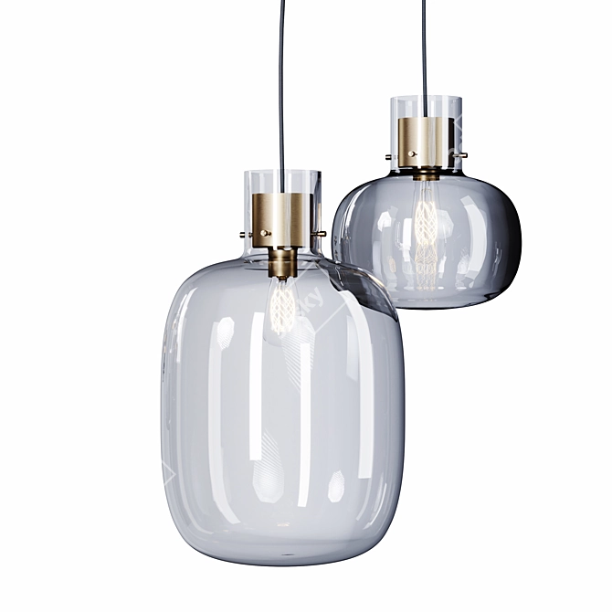 Elegant Awa Lighting Collection 3D model image 2