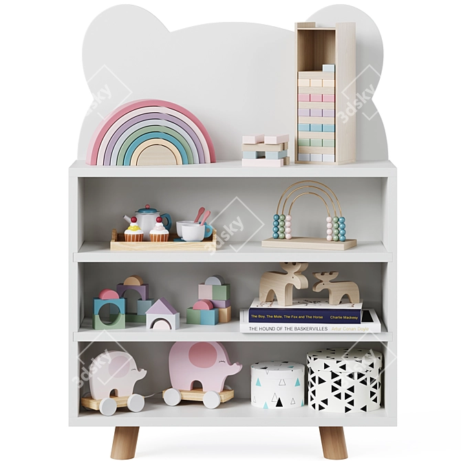 Bear & Cloud Cubbie Duo by Minime 3D model image 2