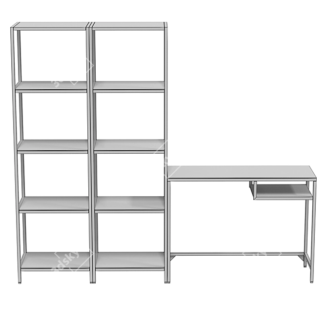 IKEA VITTSJÖ Multipurpose Laptop Desk 3D model image 5