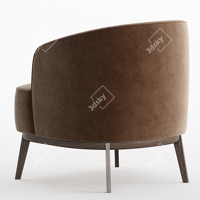 MEGAN Armchair: Modern Comfort Solution 3D model image 4