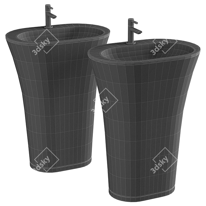 NS Bath NSF-63420 Floor Sink 3D model image 2