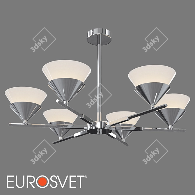 Eurosvet Rylee Ceiling Light 6-Lamp 3D model image 1