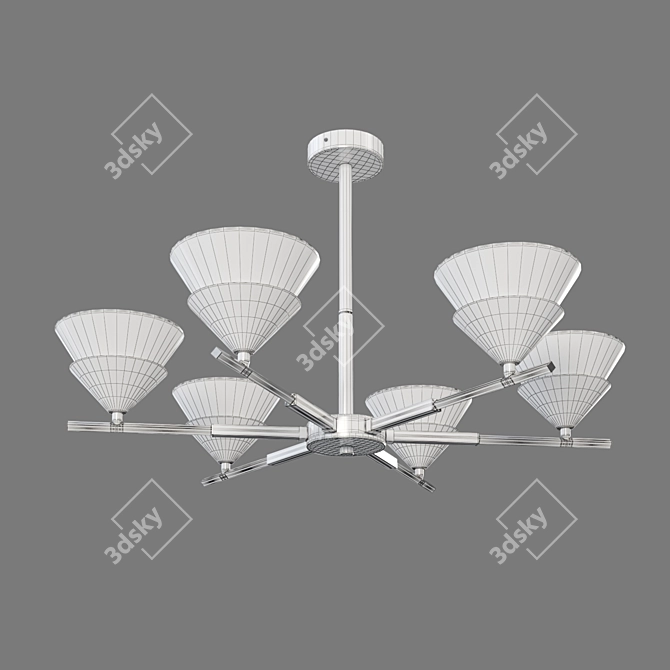 Eurosvet Rylee Ceiling Light 6-Lamp 3D model image 2