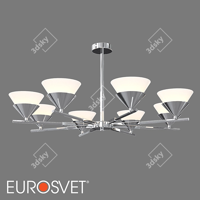 Eurosvet Rylee 8-Light Ceiling Fixture 3D model image 1