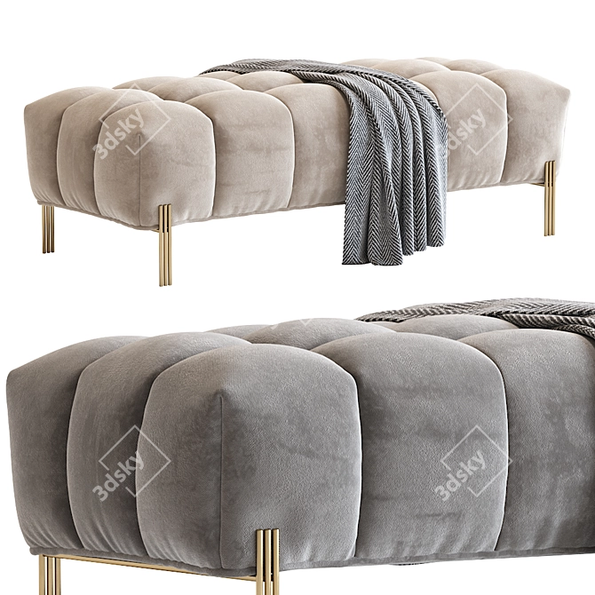 Sienna Modern Bench 2013 Corona 3D model image 2