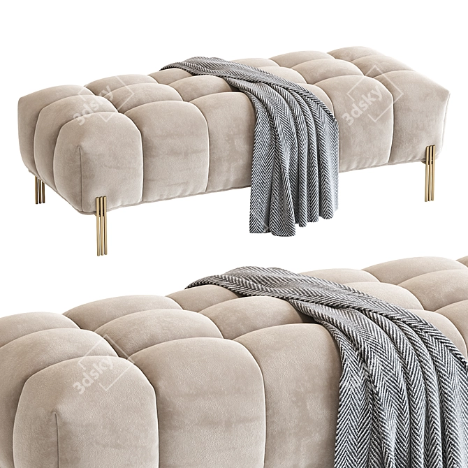 Sienna Modern Bench 2013 Corona 3D model image 4