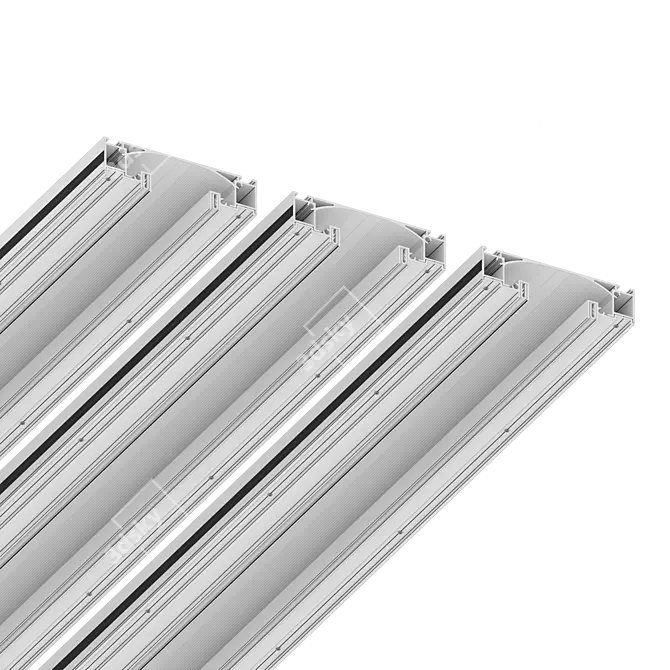 Title: Modern Minimalist LED Light Line 3D model image 2