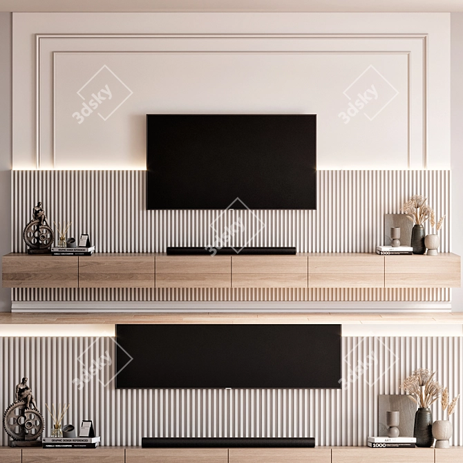 Samsung TV Wall Mount Stand 3D model image 1