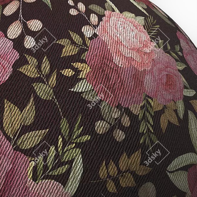 Arabic Fabric Seamless PBR 4k 3D model image 5