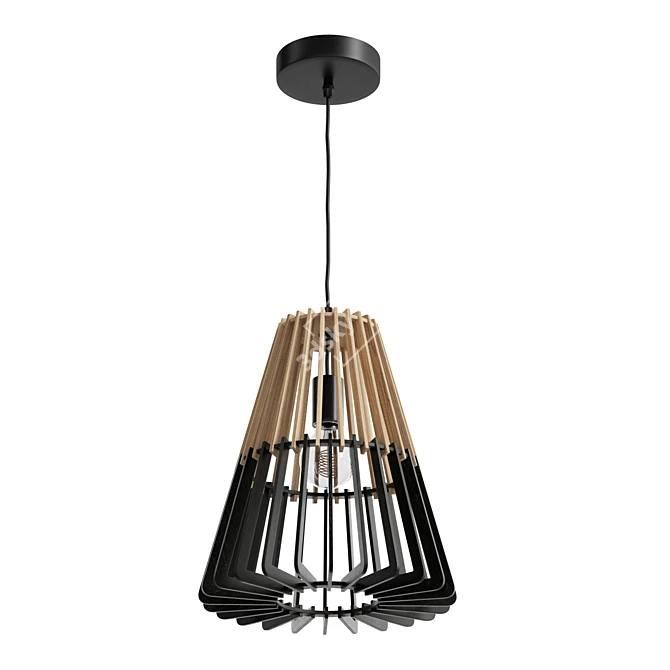 Scandi Boho Pendant Light Fixture 3D model image 3