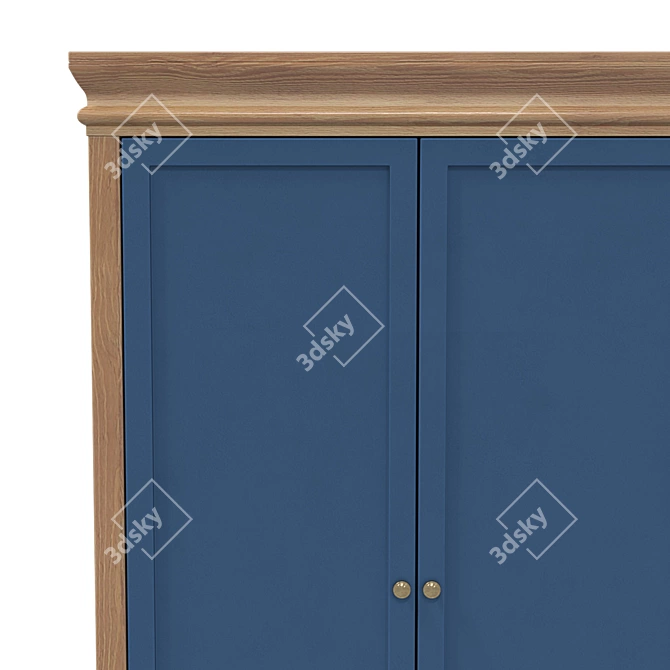 Jules Verne Double Door Wardrobe 3D model image 4